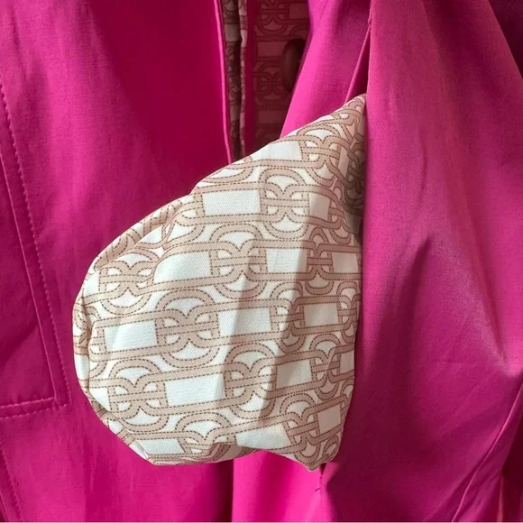 Sam Edelman Mac Water Repellent Cotton
Blend Raincoat trench fuchsia NWOT XL - Picture 10 of 16